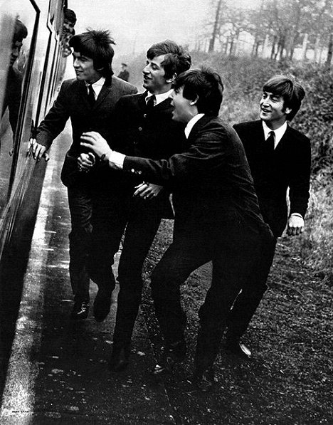 George Harrison, Ringo Starr, Paul McCartney, John Lennon - Yeah! Yeah! Tässä tulemme! - Kuvat elokuvasta