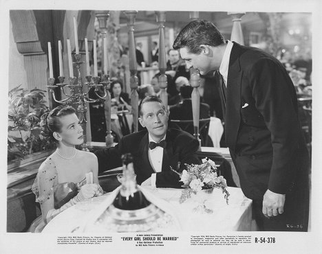 Betsy Drake, Franchot Tone, Cary Grant - Jedes Mädchen müßte heiraten - Lobbykarten