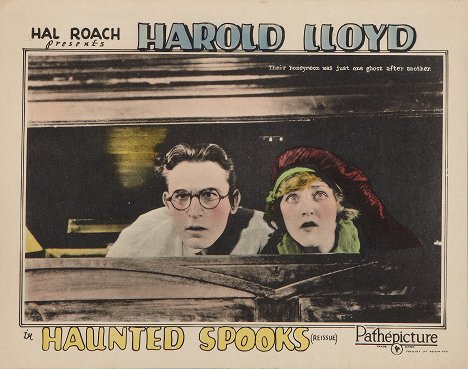 Harold Lloyd, Mildred Davis - Haunted Spooks - Lobby karty