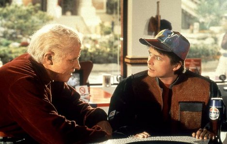 Tom Wilson, Michael J. Fox - Zurück in die Zukunft - Teil II - Filmfotos