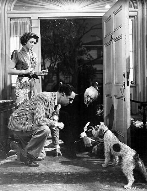 Myrna Loy, William Powell, Harry Davenport, Asta - The Thin Man Goes Home - Film