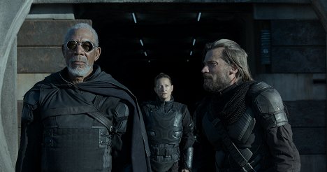 Morgan Freeman, Zoë Bell, Nikolaj Coster-Waldau - Oblivion - Filmfotos