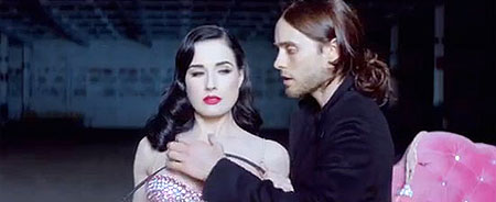 Dita Von Teese, Jared Leto - 30 Seconds To Mars: Up in the Air - Filmfotos