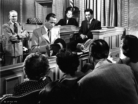George Macready, Humphrey Bogart, Barry Kelley, John Derek - Knock on Any Door - Z filmu