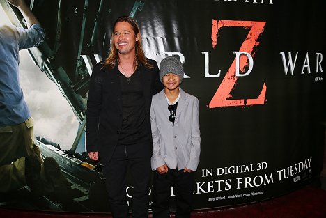 Brad Pitt, Maddox Jolie-Pitt - World War Z - Events