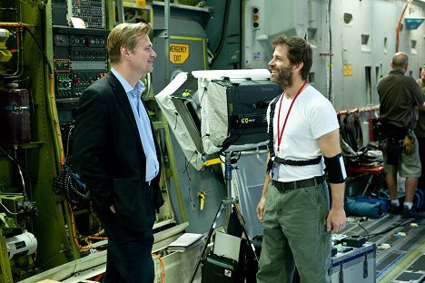 Christopher Nolan, Zack Snyder - Muž z oceli - Z natáčení