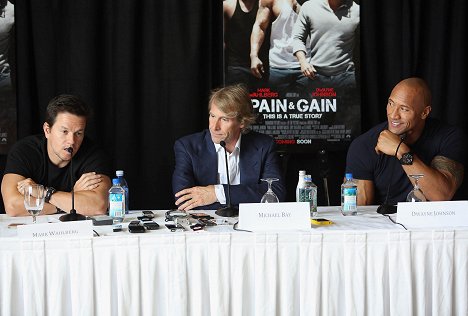 Mark Wahlberg, Michael Bay, Dwayne Johnson - Pain & Gain - Veranstaltungen