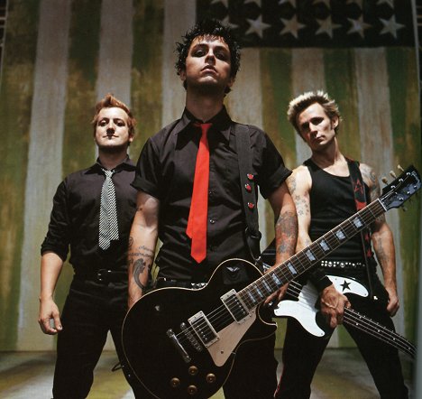 Tre Cool, Billie Joe Armstrong, Mike Dirnt - Green Day - American Idiot - Werbefoto