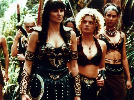 Lucy Lawless, Danielle Cormack - Xena - Hooves and Harlots - Photos