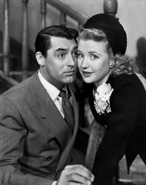 Cary Grant, Priscilla Lane - Arsen und Spitzenhäubchen - Werbefoto
