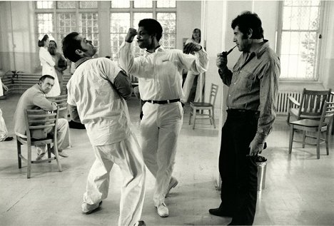 William Duell, Jack Nicholson, Nathan George, Miloš Forman - Száll a kakukk fészkére - Forgatási fotók