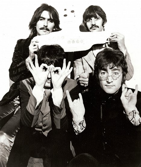 George Harrison, Paul McCartney, Ringo Starr, John Lennon - Yellow Submarine - Werbefoto