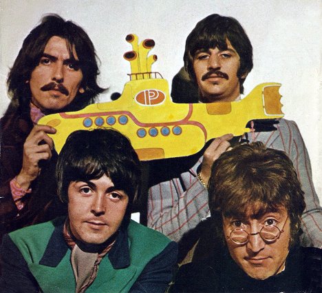 George Harrison, Paul McCartney, Ringo Starr, John Lennon - Yellow Submarine - Werbefoto