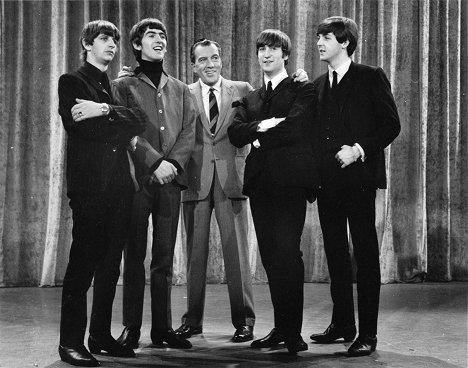 Ringo Starr, George Harrison, Ed Sullivan, John Lennon, Paul McCartney - Beatles v USA - Z filmu