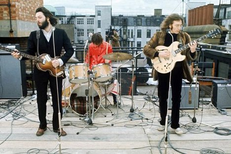 Paul McCartney, John Lennon - The Beatles: Rooftop Concert - Dreharbeiten