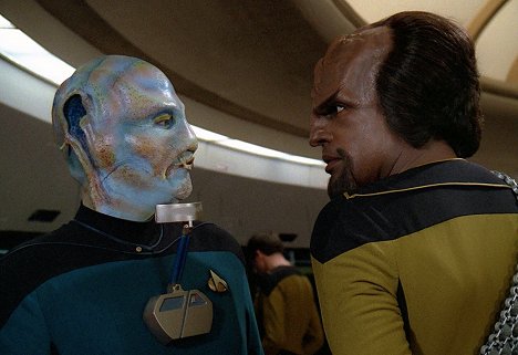 John Putch, Michael Dorn - Star Trek - Das nächste Jahrhundert - Der Austauschoffizier - Filmfotos