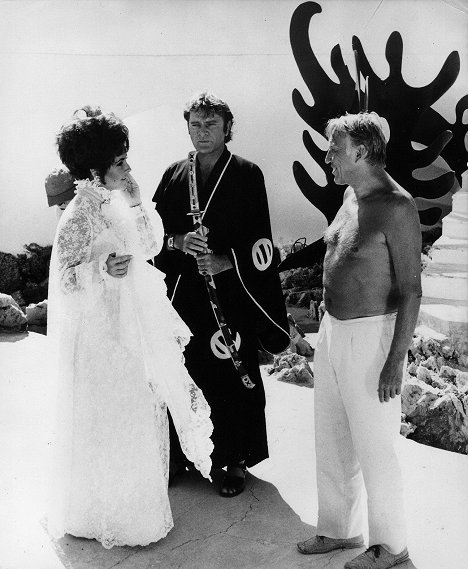 Elizabeth Taylor, Richard Burton, Joseph Losey - Choque - De filmagens