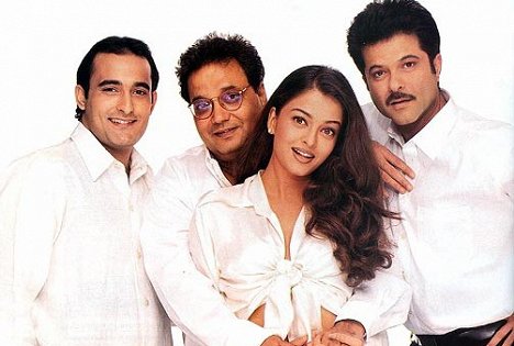 Akshaye Khanna, Shubhash Ghai, Aishwarya Rai Bachchan, Anil Kapoor - Taal - Promóció fotók