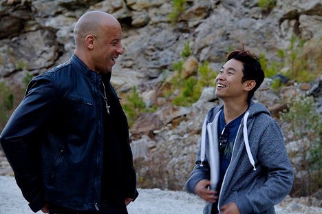 Vin Diesel, James Wan - Fast & Furious 7 - Dreharbeiten