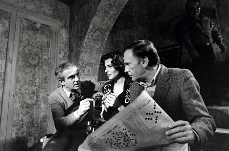 François Truffaut, Fanny Ardant, Jean-Louis Trintignant - Vivamente el domingo - Del rodaje