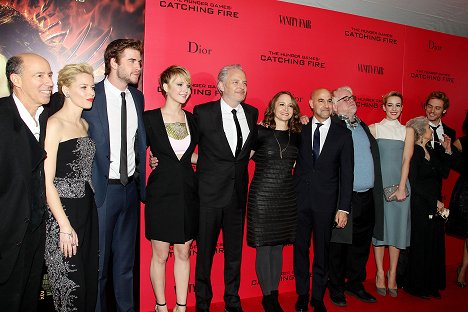 Elizabeth Banks, Liam Hemsworth, Jennifer Lawrence, Francis Lawrence, Stanley Tucci, Philip Seymour Hoffman, Jena Malone, Sam Claflin - The Hunger Games: Catching Fire - Events