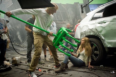 Michael Bay, Nicola Peltz - Transformers: A kihalás kora - Forgatási fotók