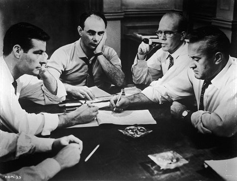 Robert Webber, Martin Balsam, John Fiedler, Lee J. Cobb - Dvanásť rozhnevaných mužov - Z filmu