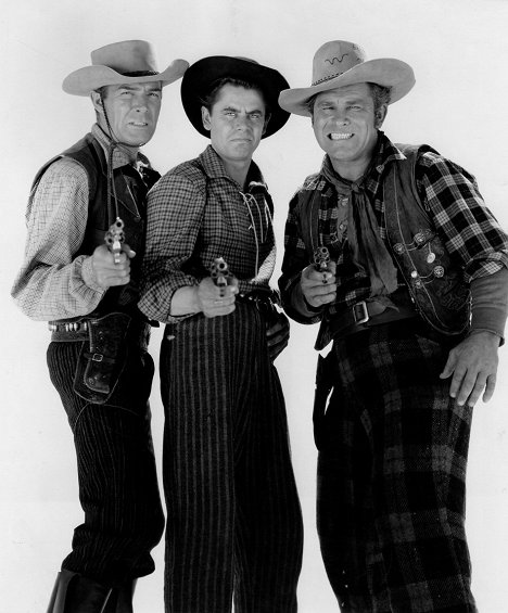 Randolph Scott, Glenn Ford, Guinn 'Big Boy' Williams - Kultainen länsi - Promokuvat