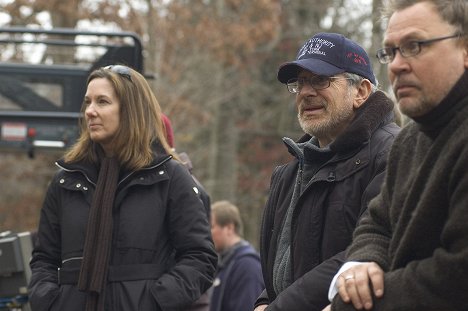 Kathleen Kennedy, Steven Spielberg, Janusz Kaminski - Krieg der Welten - Dreharbeiten