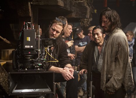 Carl Rinsch, Hiroyuki Sanada, Keanu Reeves - 47 Ronin - Dreharbeiten