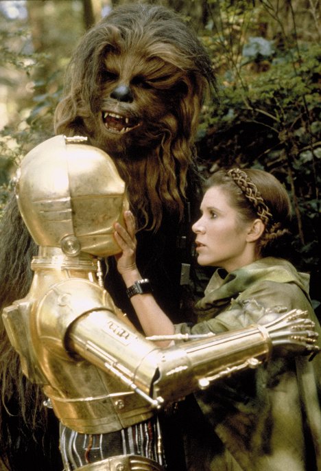 Peter Mayhew, Carrie Fisher - Hviezdne vojny VI - Návrat Jediho - Z filmu