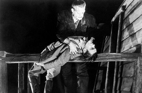 Boris Karloff, Colin Clive - Frankenstein - Filmfotos