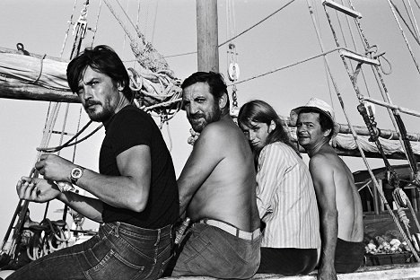 Alain Delon, Lino Ventura, Joanna Shimkus, Serge Reggiani - The Last Adventure - Making of