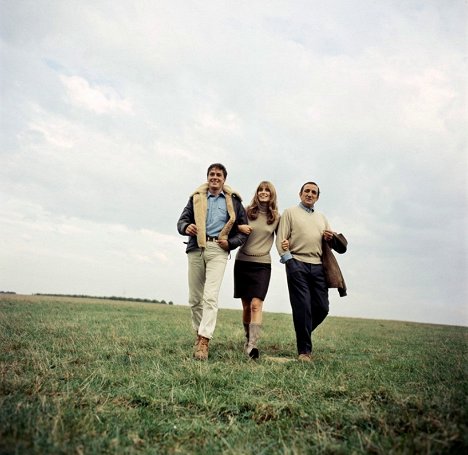 Alain Delon, Joanna Shimkus, Lino Ventura - Die Abenteurer - Werbefoto