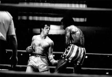 Sylvester Stallone, Carl Weathers - Rocky - Filmfotók