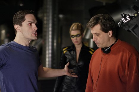Sam Witwer, Alaina Huffman - Smallville - Doomsday - Dreharbeiten
