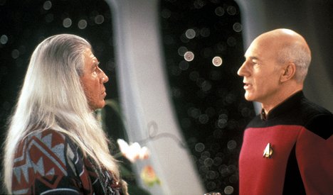 Ned Romero, Patrick Stewart - Star Trek: The Next Generation - Journey's End - Photos