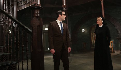 Zachary Quinto, Jessica Lange - Amerikai Horror Story - Zártosztály - Filmfotók