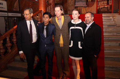 Jeff Goldblum, Tony Revolori, Wes Anderson, Saoirse Ronan - Grandhotel Budapešť - Z akcí