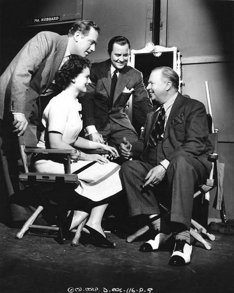 Melvyn Douglas, Ruth Hussey, Charles Coburn - Our Wife - Del rodaje