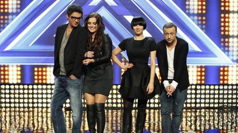 Kuba Wojewódzki, Ewa Farna, Tatiana Okupnik, Czesław Mozil - X Factor - Z nakrúcania