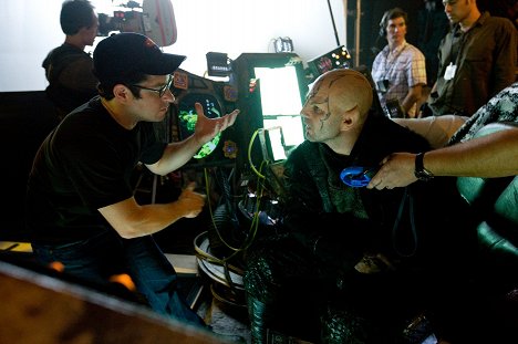J.J. Abrams, Eric Bana - Star Trek - Die Zukunft hat begonnen - Dreharbeiten
