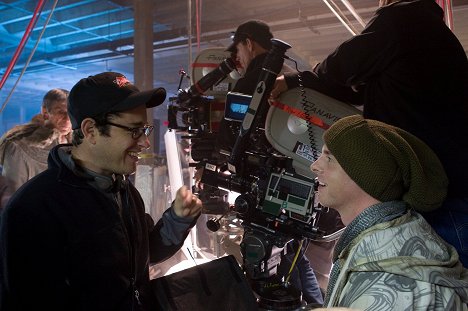 J.J. Abrams, Simon Pegg - Star Trek - Dreharbeiten