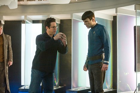 J.J. Abrams, Zachary Quinto - Star Trek - Forgatási fotók