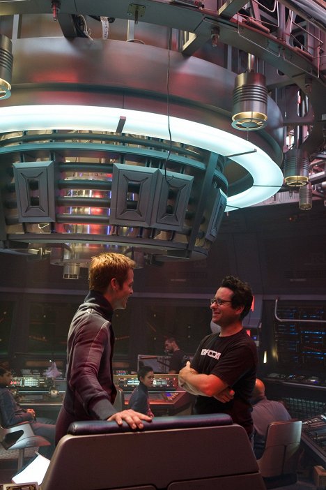 Chris Pine, J.J. Abrams - Star Trek - Die Zukunft hat begonnen - Dreharbeiten