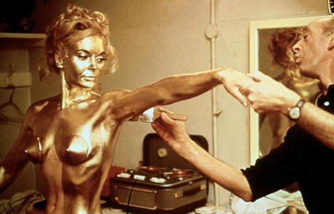 Shirley Eaton - James Bond: Goldfinger - Forgatási fotók