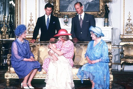 královna Alžběta II., Karel III., princezna Diana, princ Philip, vévoda z Edinburghu