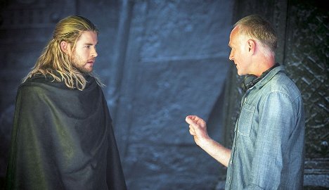 Chris Hemsworth, Alan Taylor - Thor - The Dark Kingdom - Dreharbeiten