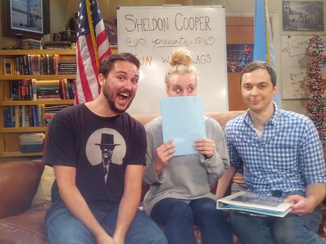 Wil Wheaton, Kaley Cuoco, Jim Parsons - Teorie velkého třesku - Z natáčení