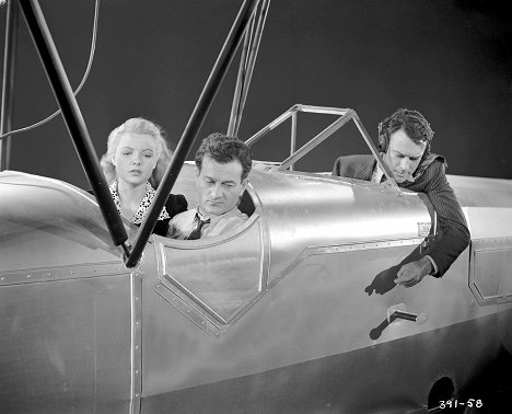 Marjorie Reynolds, Milburn Stone, John Trent - Mystery Plane - Werbefoto